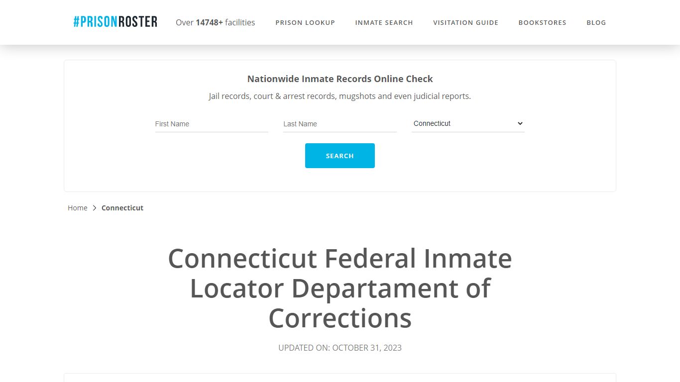Connecticut Federal Inmate Search - Prisonroster
